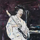 Detlev Foth, Jimi Hendrix, 2002, Oil on canvas