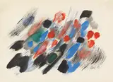 Ohne Titel by Fritz Winter, 1959, Oil on paper, sold Dec 2014