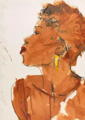 Alida by Luciano Castelli, 1988, Mixed media, sold Dec 2014