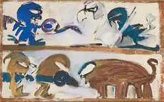 Axel Heil, Perseus, 1987, Oil on panel