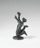 Jörg Immendorff, Ohne Titel (Affe knieend), 2006, Bronze