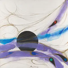 Yong Po, Ohne Titel, 1964, Mixed media on canvas