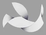 Hans-Hagen Hartter, Ohne Titel (aus der Serie "Schattenreliefs"), 1996, Acrylic on fibreboard