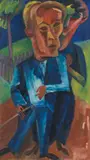 Conrad Felixmüller, Der Maler Otto Schubert und Frau, 1919, Oil on canvas