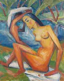 Dorothea Maetzel-Johannsen, Akte, 1919, Oil on canvas