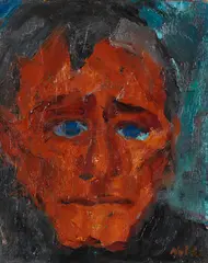 Peter P by Emil Nolde, 1918, Oil on canvas, sold Dec 2014