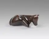 Kleine liegende Kuh II "Porzellankuh" by Ewald Mataré, 1936, Bronze, sold Dec 2014