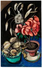Blumenbild by Gabriele Münter, 1955, Oil on cardboard, sold Dec 2014