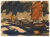 Dschunken by Emil Nolde, 1913, Watercolor, sold Dec 2014