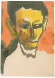 Porträt by Emil Nolde, Um 1918/20, Watercolor, sold Dec 2014
