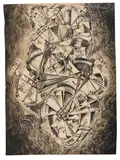 Robert Michel, Halt!, Wohl 1920, India ink drawing