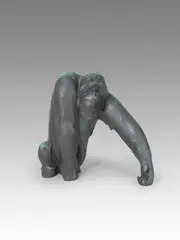 Orang-Utan by Fritz Behn, Wohl um 1935, Bronze, sold Dec 2014