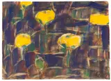 Seerosen by Christian Rohlfs, 1925, Water-tempera, sold Dec 2014