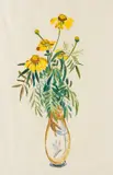 Gabriele Münter, Margariten in hoher Vase