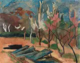 Heinrich Nauen, Garten mit Treibhausbeeten