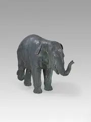 Alexander Fischer, Elefant, Wohl 1960, Bronze