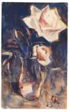 Rosen in einer Vase by Christian Rohlfs, 1923, Water-tempera, sold Dec 2014