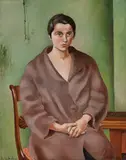 Ernst Fritsch, Sitzende junge Frau, 1923, Oil on canvas