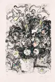 Marc Chagall, Le Bouquet blanc, 1969, Lithograph in colors