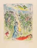 Marc Chagall, Im Lande der Götter, 1967, Lithograph in colors