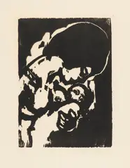 Junge Mutter by Emil Nolde, 1917, Woodcut, sold Dec 2014