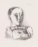Le Chandail brodé by Pablo Picasso, 1953, Lithograph, sold Dec 2014