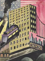 Karl Hermann Trinkaus, Ohne Titel (Bar), 1923, Gouache