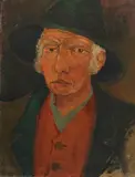 Josef Scharl, Der Gärtner Franzl, Um 1922, Oil on canvas