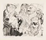 Max Beckmann, Prosit Neujahr, 1917, Drypoint