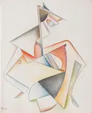 Thomas Ring, Ohne Titel, 1927, Oil crayon