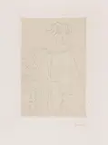 Figure assise, le bras droit appuyé sur une table by Henri Matisse, 1929, Etching, sold Dec 2014