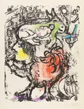 Marc Chagall, Circus pirouette, 1961, Lithograph in colors