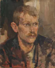 Alisi, Gärtner von Nymphenburg by Josef Scharl, 1919, Oil on canvas, sold Dec 2014