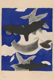 Georges Braque, Oiseaux, 1955, Lithograph in colours