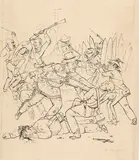 Rudolf Schlichter, Kampfszene