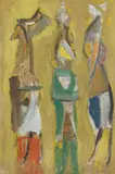 Walter Becker, Figurinen, 1976, Oil