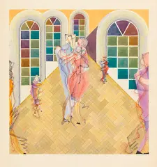 Karl Hermann Trinkaus, Ohne Titel (Tänzer), 1926, Watercolor