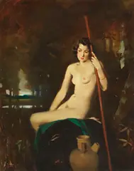 Rudolf Nissl, Waldnymphe, Wohl 1920, Oil on canvas