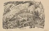Alfred Kubin, 14 Bätter: aus "Traumland I/II" und "10 kleine lithografische Zeichnungen", 1918/1922, Lithograph