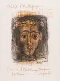 Plakat: Alex Maguy stellt 7 Hauptwerke aus by Pablo Picasso, 1962, Lithograph in colors, sold Dec 2014