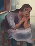 Christian Arnold, Arbeitslose, 1929, Watercolor