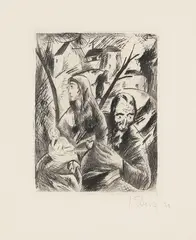 Josef Eberz, Ohne Titel, 1920, Drypoint