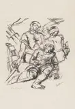 Max Beckmann, Gefallene Soldaten, 1914, Lithograph