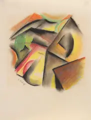 Edmund Fabry, Ohne Titel, 1920, Chalks
