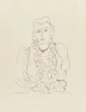 Sitzende Frau by Henri Matisse, 1936, Line etching, sold Dec 2014