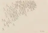 Alfred Lörcher, Laufende Gruppe. Stehende. Sitzende, Um 1955, Drawing