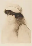 Edgar Chahine, Bianca Moreno, 1907, Drypoint