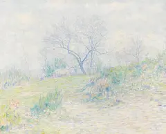 Paul Baum, Bäume im Frühling, 1929/1932, Oil on canvas