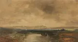 Eduard d. Ä. Schleich, Ansicht des Chiemsees, 1867, Oil on panel