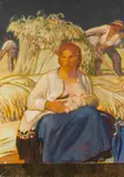Erich Erler, Kornernte, 1914, Oil on paper